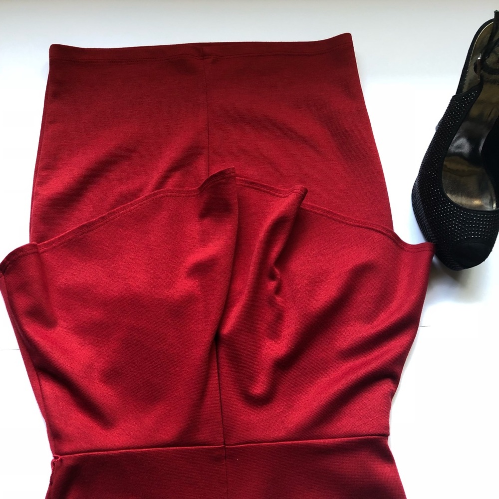 G by Guess SEXY Fitted Red Peplum Mini Dress - Picture 7 of 7